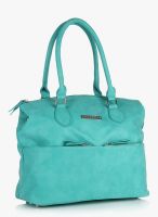 Lino Perros Turquoise Polyurethane (Pu) Handbag