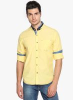 Locomotive Yellow Slim Fit Casual Shirt