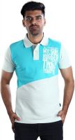 Mrtees Solid Men's Polo Neck Light Green T-Shirt