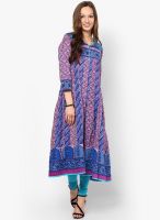 Rain & Rainbow Purple Printed Kurtas