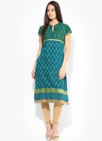 Rangmanch By Pantaloons Blue Printed Kurtas