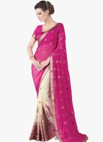 Roop Kashish Pink Embroidered Saree