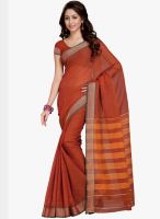 Roop Kashish Rust Solid Saree