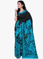 Saree Swarg Black Printed Saree