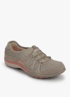 Skechers Breathe-Easy Beige Sporty Sneakers