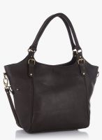Stamp Brown Leather Handbag