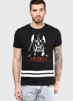 Star Wars Black Printed Round Neck T-Shirts
