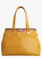 Toteteca Bag Works Yellow Polyurethane (Pu) Shoulder Bag