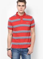 U.S. Polo Assn. Red Striped Polo T-Shirts