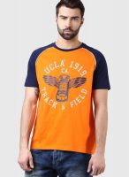 Ucla Orange Round Neck T-Shirt