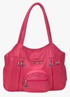 Utsukushii Pink Polyurethane (Pu) Handbag (BG498C)