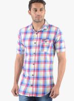 Vintage Red Check Slim Fit Casual Shirt