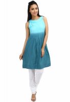 W Cotton Blue Kurti