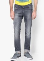 Wrangler Grey Low Rise Slim Fit Jeans