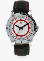 Yepme White Faux Leather Analog Watch