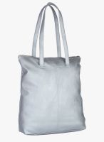 Alessia Silver Polyurethane (Pu) Handbag