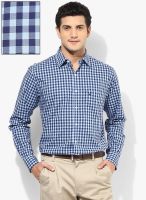 Allen Solly Blue Slim Fit Casual Shirt