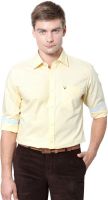 Allen Solly Men's Solid Casual Yellow Shirt