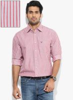 Allen Solly Red Slim Fit Casual Shirt