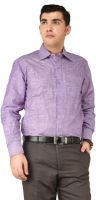 Alpha Centauri Men's Solid Casual Purple Shirt