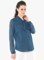 Besiva Blue Solid Shirt