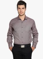 Black Coffee Grey Slim Fit Formal Shirt