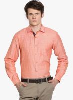 Black Coffee Orange Slim Fit Formal Shirt