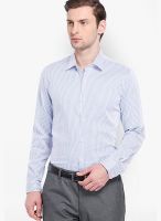 Black Coffee Striped White Formal Shirt