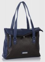 Caprese Neva Navy Blue/Brown Tote Bag