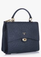 Da Milano Blue Leather Handbag