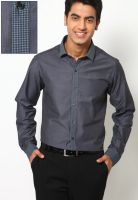 Excalibur Dark Grey Slim Fit Formal Shirt Excalibur Dark Grey Slim Fit Formal Shirt