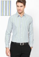 Excalibur Yellow Stripes Formal Shirt