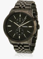 Fossil Fs4787 Black/Dark Grey Chronograph Watch