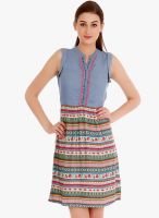 Fusion Beats Pink Colored Printed Shift Dress