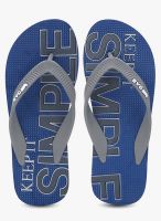 Gas Simple Navy Blue Flip Flops