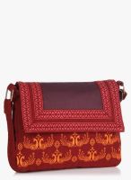 Ginger By Lifestyle Maroon Sling Bag