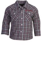 Gini & Jony Grey Melange Casual Shirt