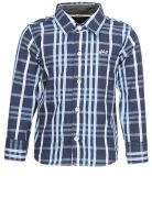 Gini & Jony Navy Blue Casual Shirt