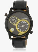 Giordano 6005811200 Black/Yellow Analog Watch