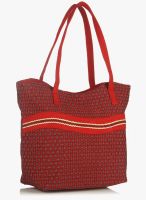HS Jute Craft Red Handbag