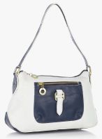 Hidesign Aalto 02 White/M Blue Leather Shoulder Bag