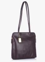 Hidesign Kirsty Aubergine Leather Shoulder Bag