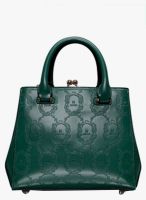 JC Collection Green Polyurethane (Pu) Handbag