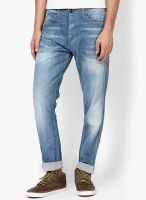 Jack & Jones Blue Solids Slim Fit Jeans