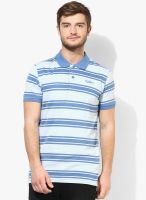 Jack & Jones Blue Striped Polo T-Shirt