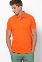 Jack & Jones Orange Polo T Shirt