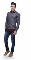 Jads Men's Printed Casual Black, White Shirt Jads Men's Printed Casual Black, White Shirt