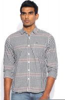 Lee Men's Checkered Casual, Party Black Shirt
