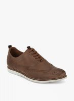 Louis Philippe Brown Brogue Lifestyle Shoes