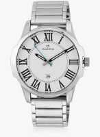Maxima 35405Cagi Silver/White Analog Watch